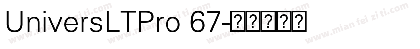 UniversLTPro 67字体转换